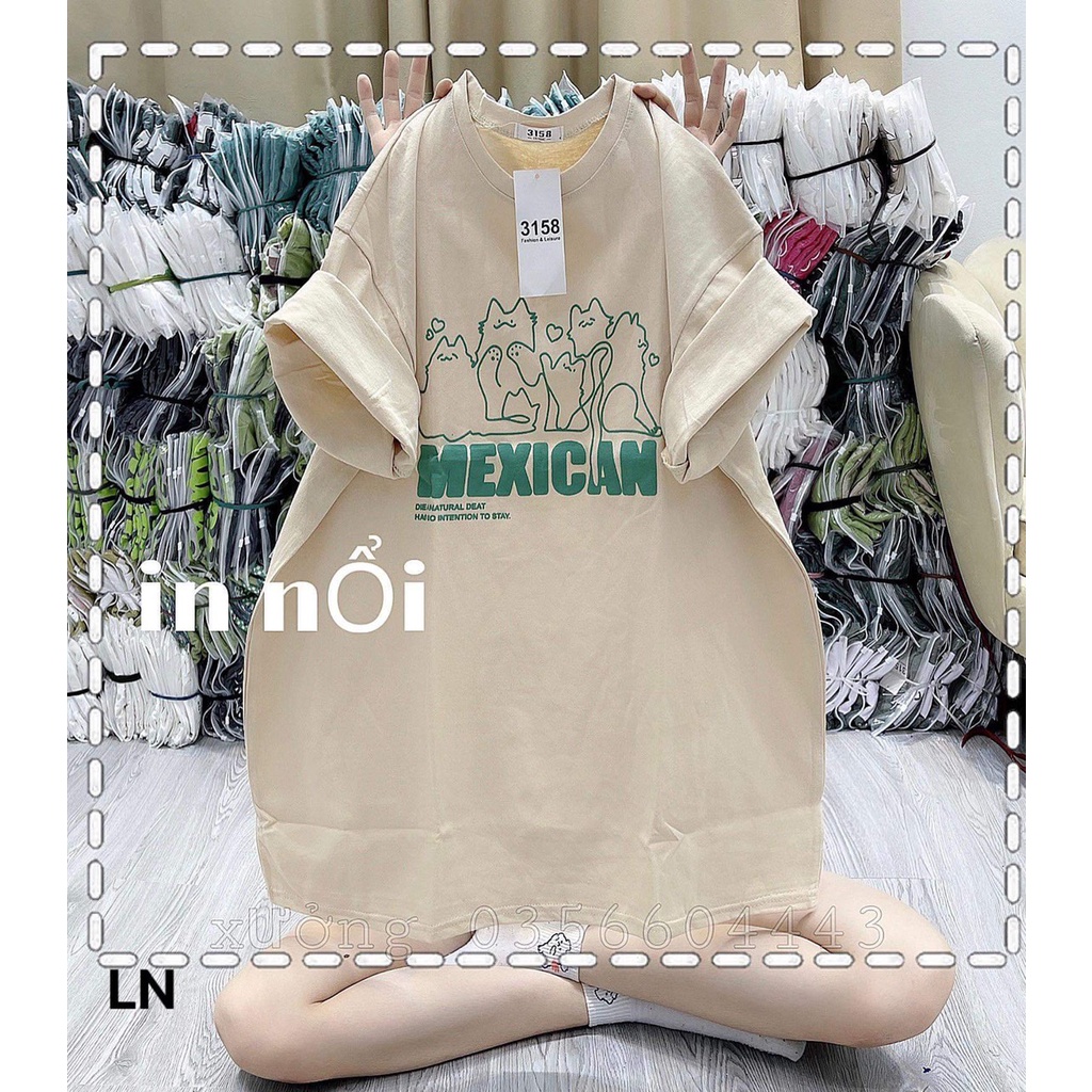 Áo phông mexican chất cotton khô 5L8N