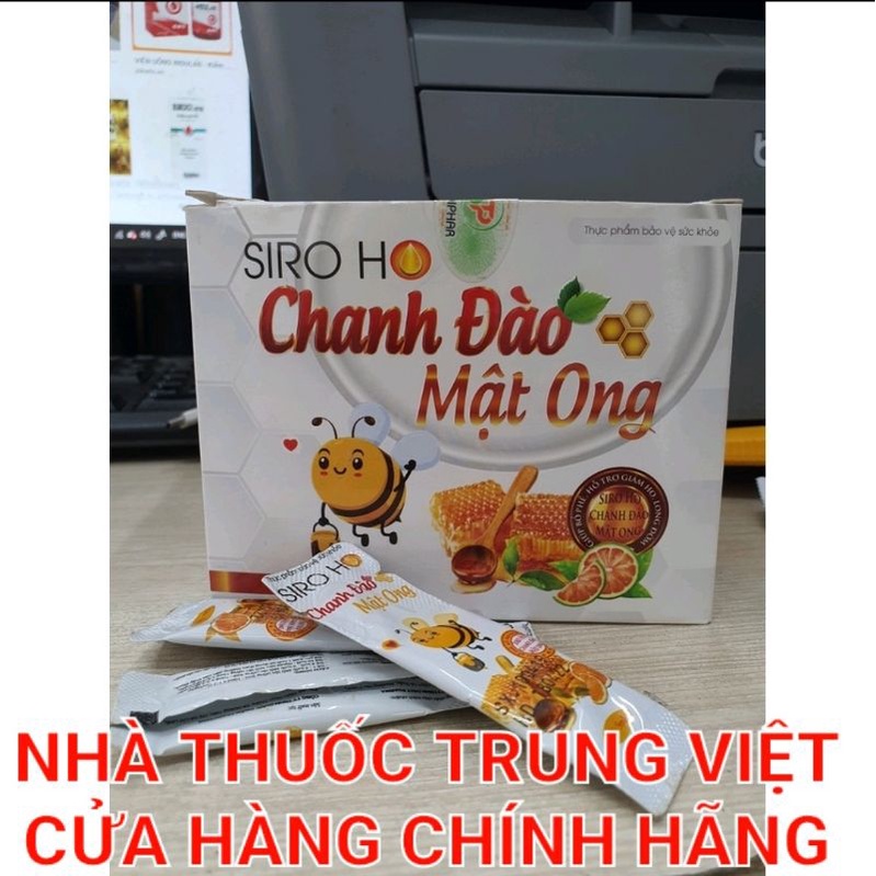Siro ho Chanh Đào Mật Ong - Hộp 30 gói