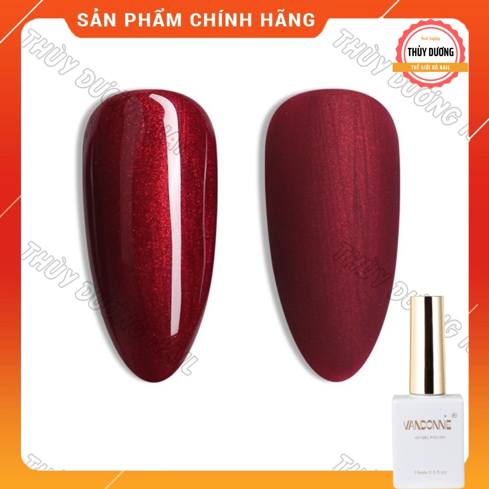 Sơn gel Vandonnie chính hãng màu đỏ tuyết 15ml
