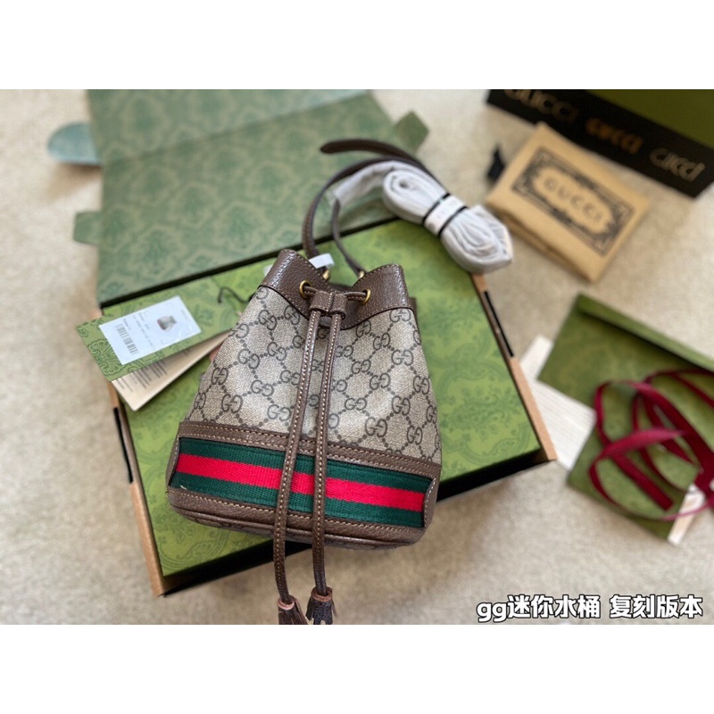 Túi đeo chéo GG GUCCI- mini da thật cao cấp Au nhập khẩu new fullbox