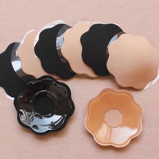 Sét 2 Miếng Dán Đầu Ti Nhũ Hoa Silicon Bọc Vải siêu mềm