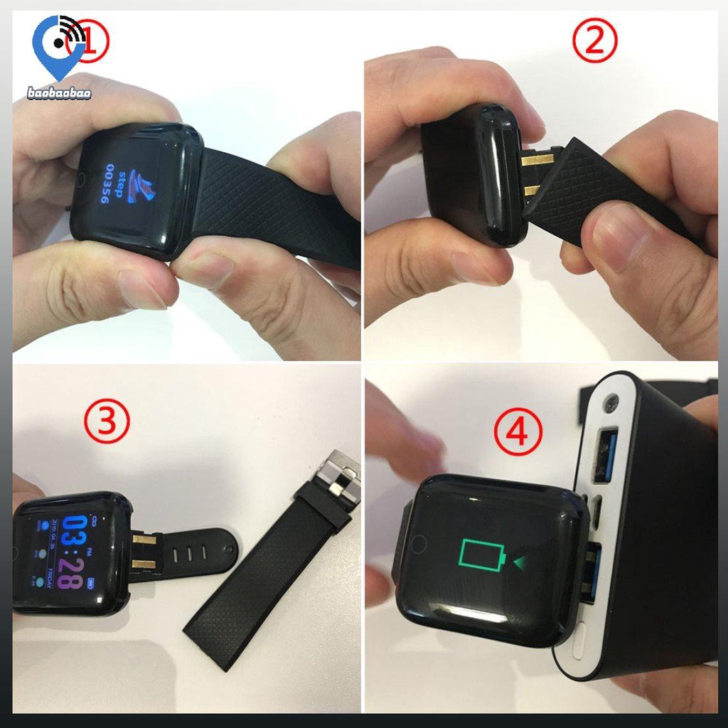 Dây Đeo Đồng Hồ Làm Từ Silicon Thay Thế Cho Đồng Hồ Y68 / D20 Kiểu Dáng Thời Trang