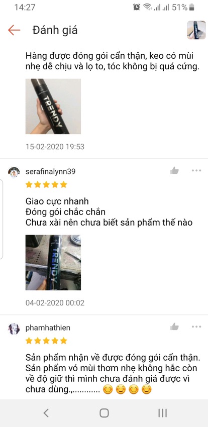 Keo xịt tóc trendy beauty