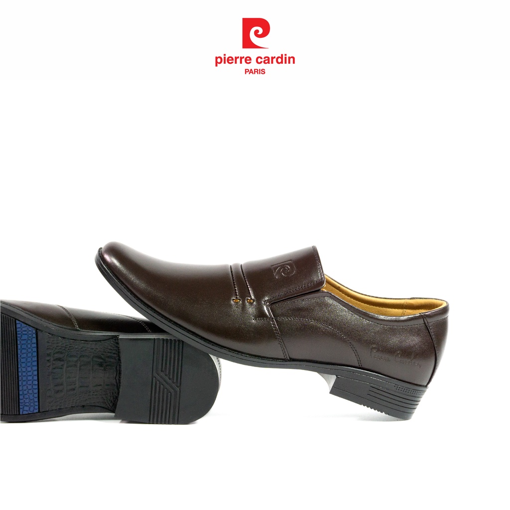 Giày tây nam không dây Pierre Cardin, đế cao su chống trượt, chất liệu da thật cao câp  - PCMFWLG 764