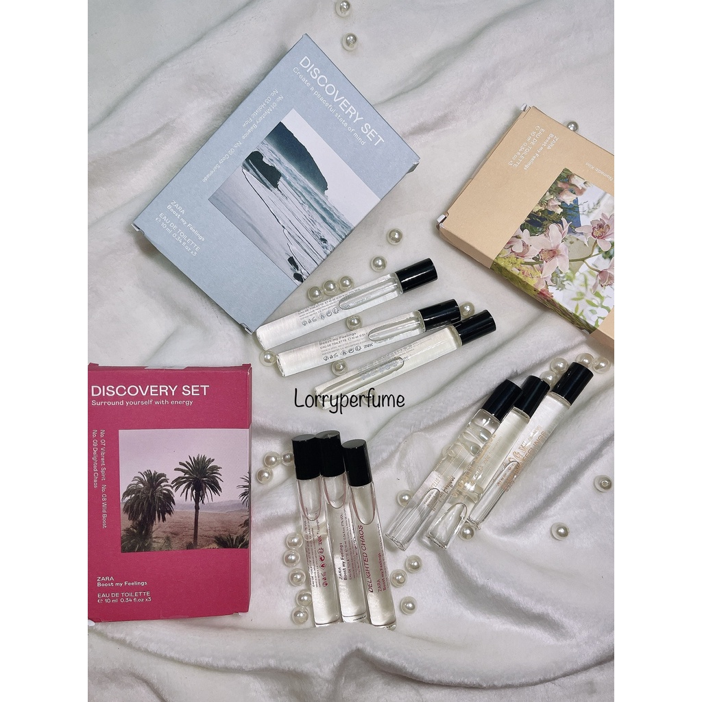Set Nước Hoa Nữ Zara Discovery EDP 10mlx3