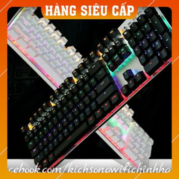 Bàn Phím Cơ Zero E-Sports Gaming Gear Led Rainbow Fullsize 104 phím Cao Cấp
