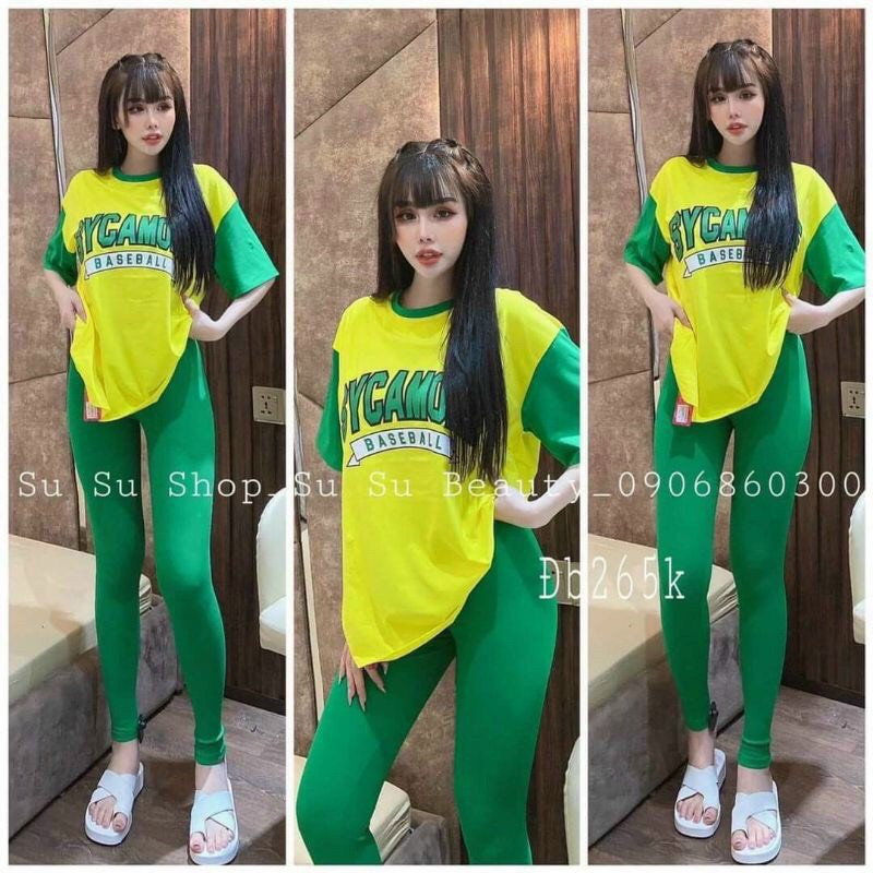 sét bộ dài cotton in chữ hot