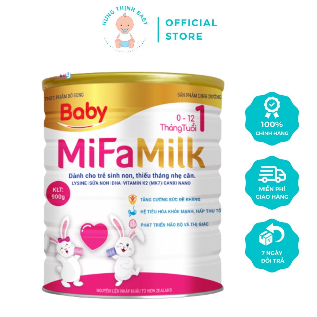 Sữa Bột Mifamilk Baby Cho Trẻ Sinh Non Nhẹ Cân Lon 900g