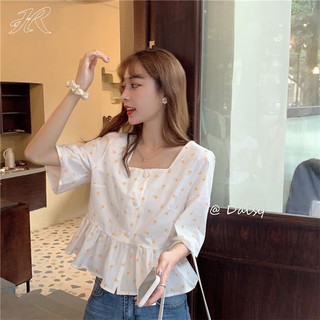 Áo peplum nữ thêu hoa - Horus HR007