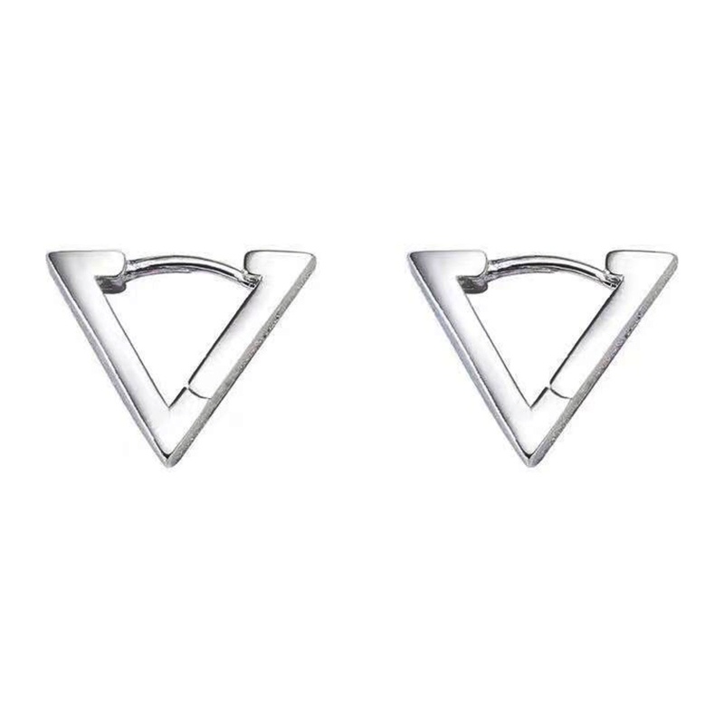 Bông Tai Hình Tam Giác Nhỏ Đơn Giản Phong Cách Punk Cho Nữ