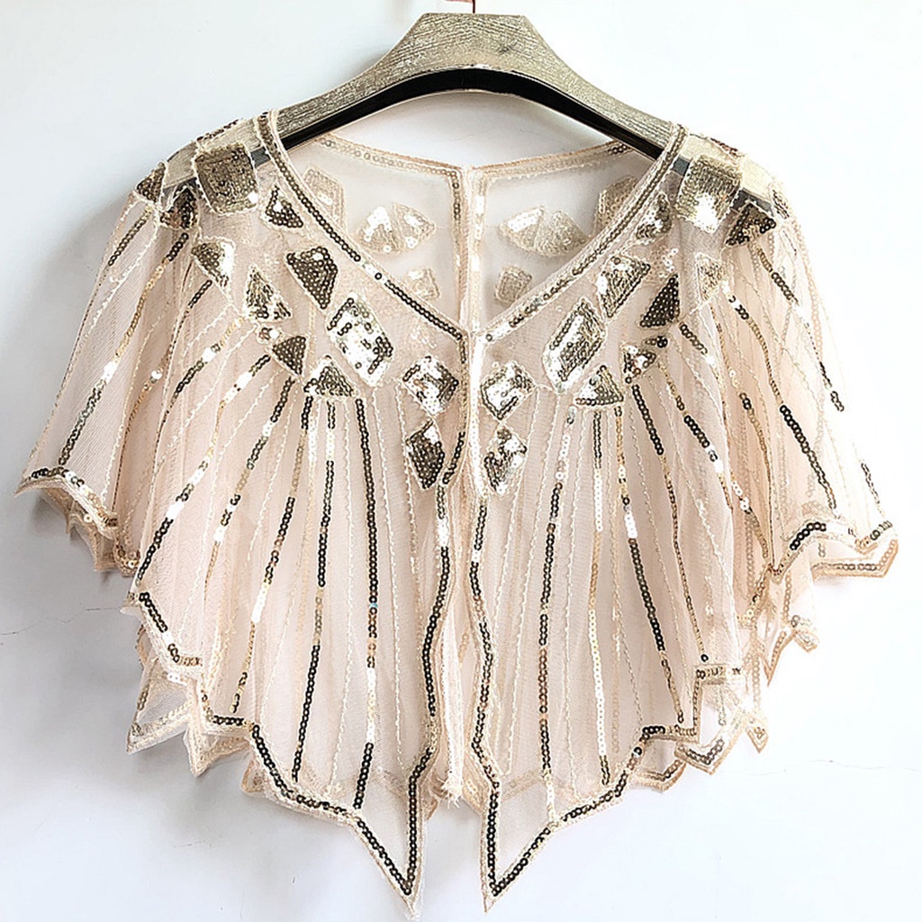Khăn Choàng Ren Đính Hạt Lấp Lánh Thời Trang Cho Nữ