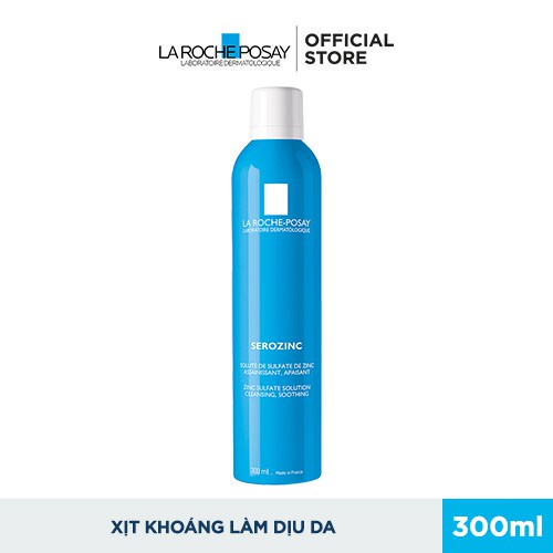 Bộ sản phẩm xịt khoáng giảm dầu ngừa mụn và làm sạch sâu cho da dầu mụn La Roche-Posay Serozinc