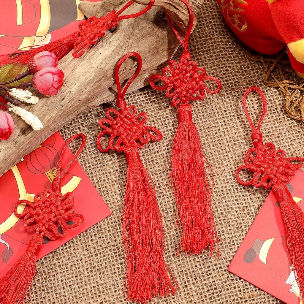 Dây Tua Rua Thắt Nút Bằng Lụa Satin Phong Cách Trung Hoa Trang Trí Nhà Cửa