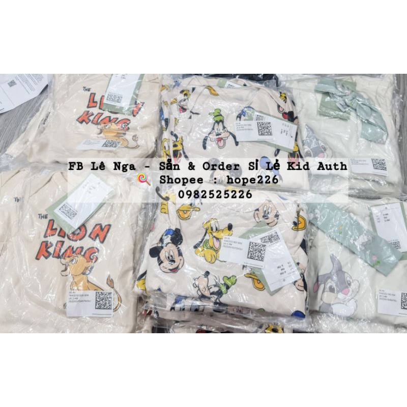 Set cộc sơ sinh 3 chi tiết HM.US 2-4m, 4-6m, 6-9m