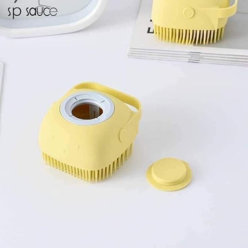 Bông tắm silicon tạo bọt 3in1