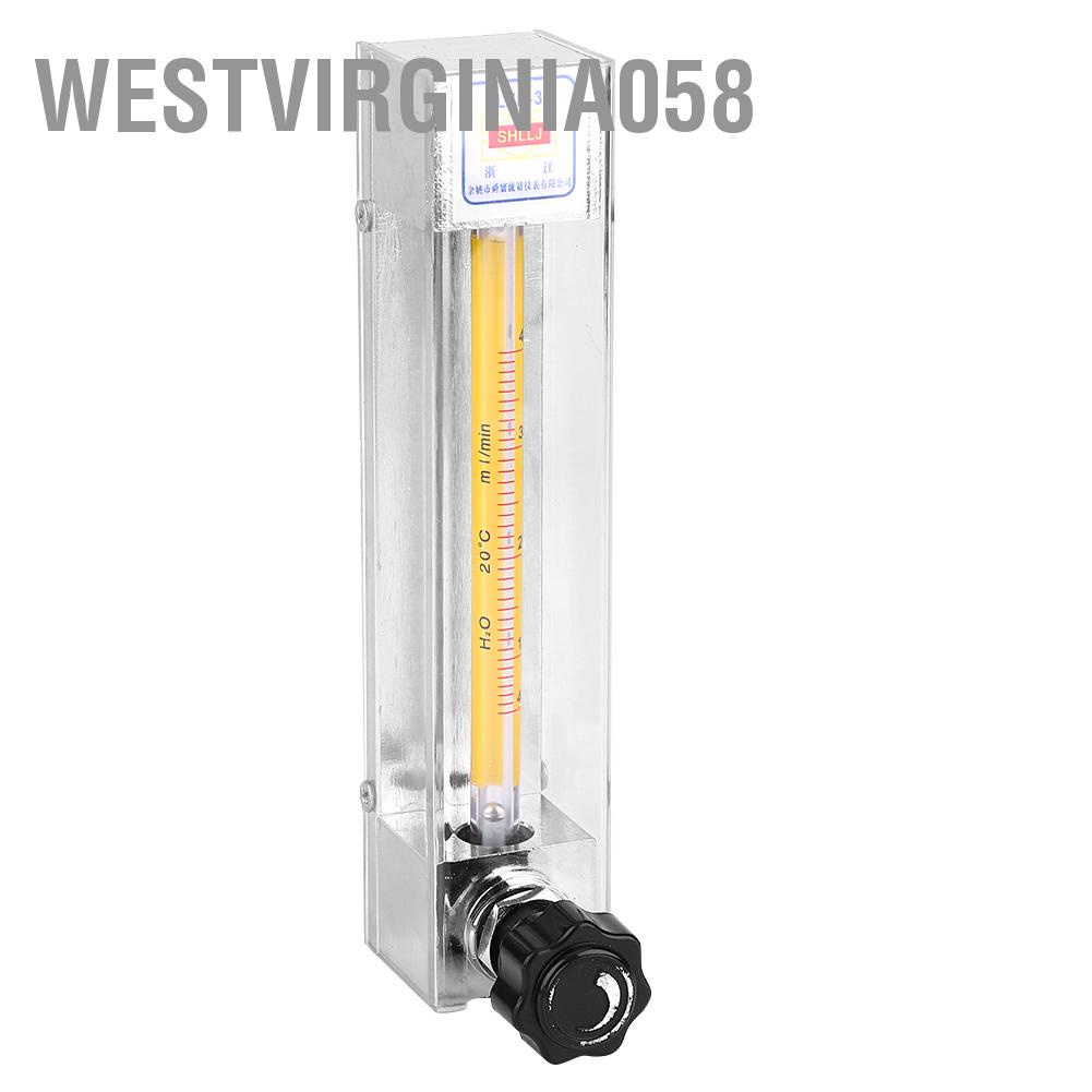 Westvirginia058 LZB-3 Glass Tube Liquid Flowmeter Water Flow Meter for Acid &amp; Alkaline