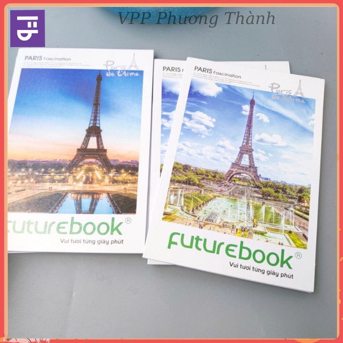 Tập vở Sinh Viên Kẻ Ngang Futurebook tháp Paris khổ B5 - 80,120, 200 Trang