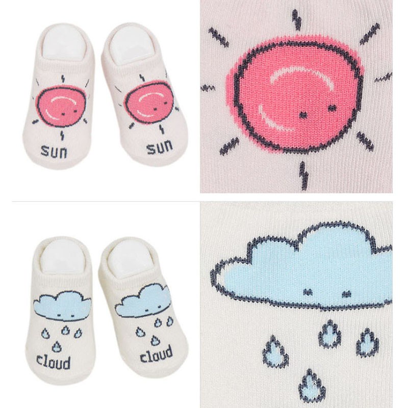 Vớ cotton chống trượt giữ ấm mùa đông dành cho em bé sơ sinh