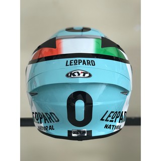 Nón KYT TT COURSE chính hãng fullface tem LEOPARD