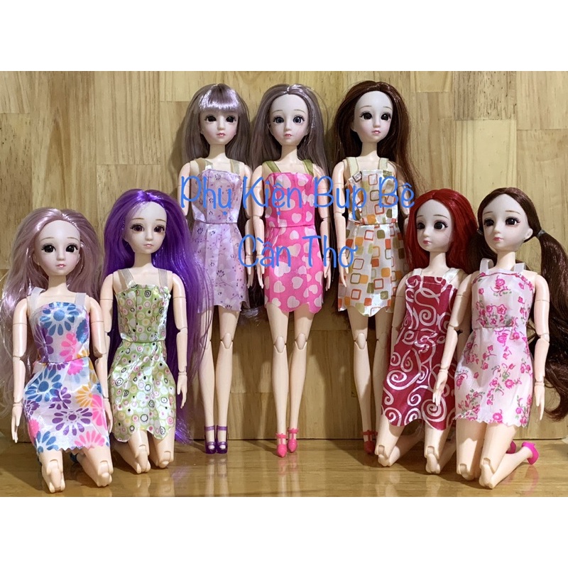 Bup bê mặt xinh mắt 3D full khớp cao 30cm