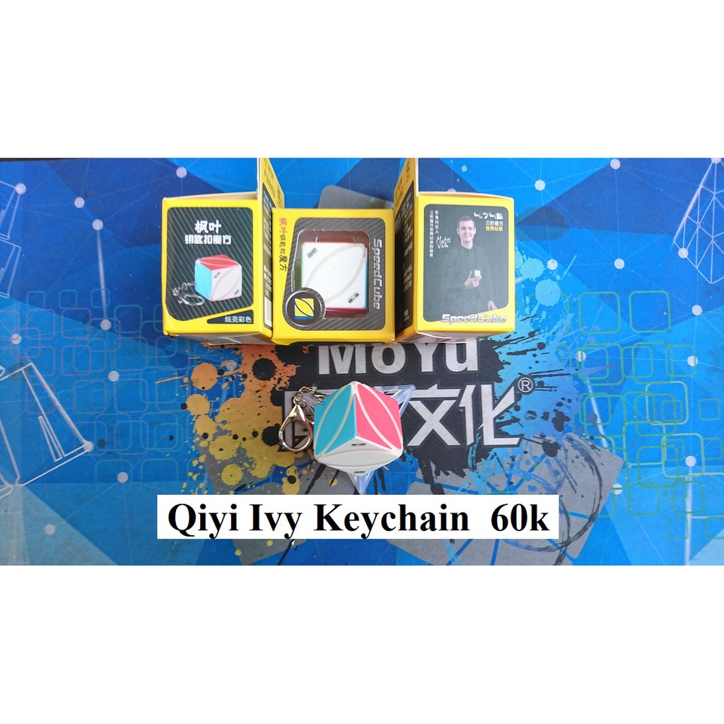 Phụ kiện Rubik. Keychain Qiyi IVy
