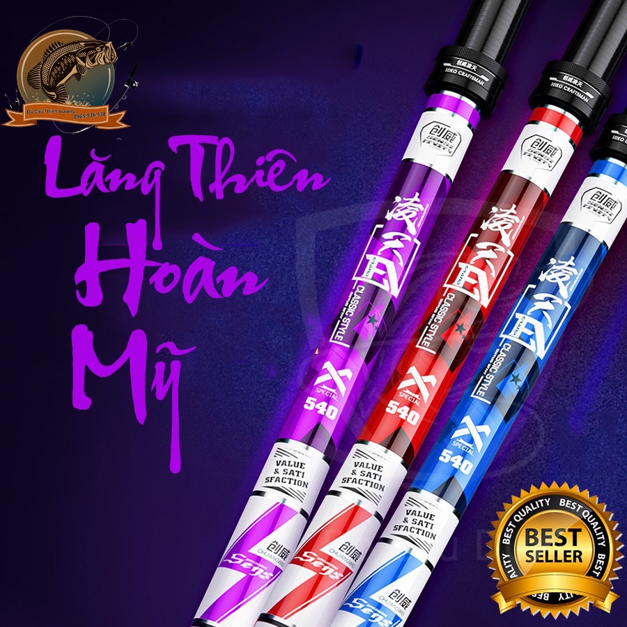 Cần Câu Đài , Câu Đơn ChuangWei Lăng Thiên Hoàn Mỹ - Chính Hãng- 4H - 5H