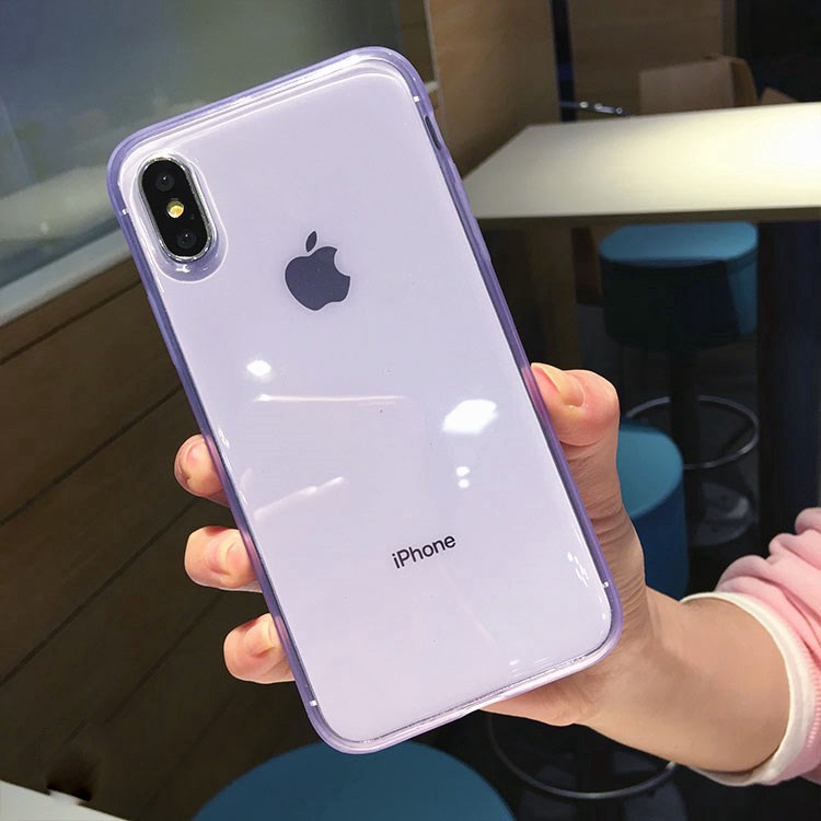 Ốp điện thoại mềm trong suốt màu kẹo ngọt cho IPhone 11 11pro max XR XSmax 6 7 8 6plus | BigBuy360 - bigbuy360.vn