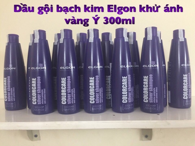 Best SellerDầu gội khử vàng dành cho tóc tẩy trắng, tóc bạch kim Silver Shampoo Elgon 300ml