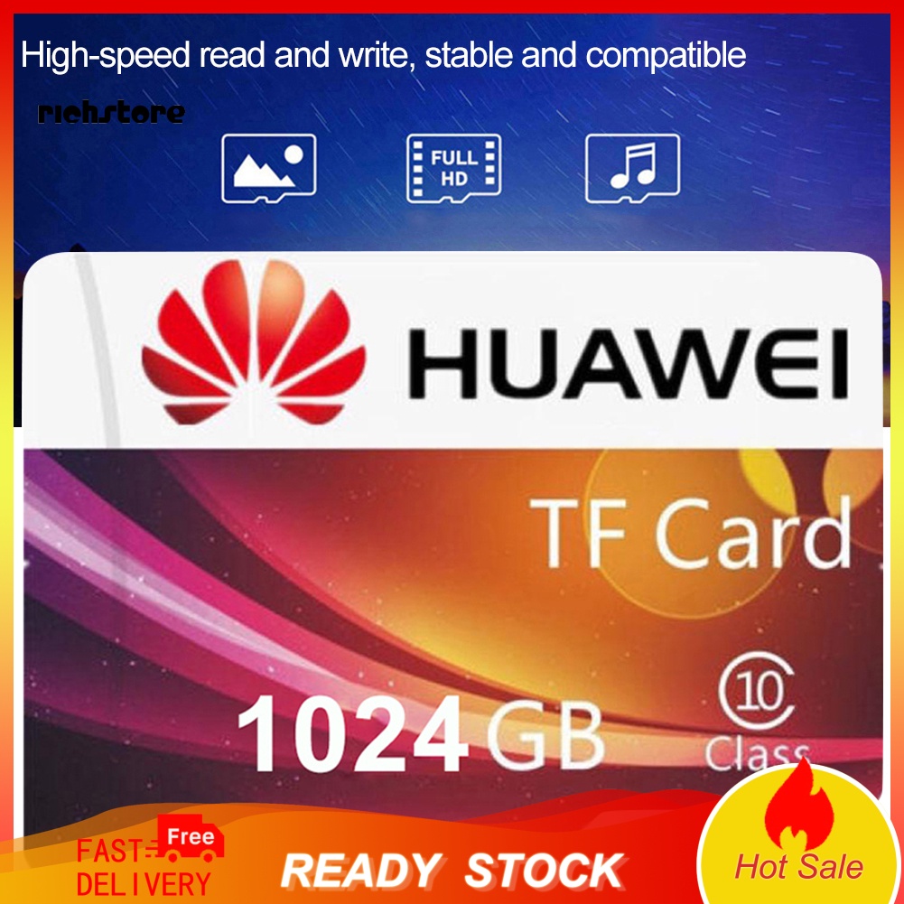 Thẻ Nhớ Hua Wei 512G / 1T C10 Tốc Độ Cao Cho Điện Thoại