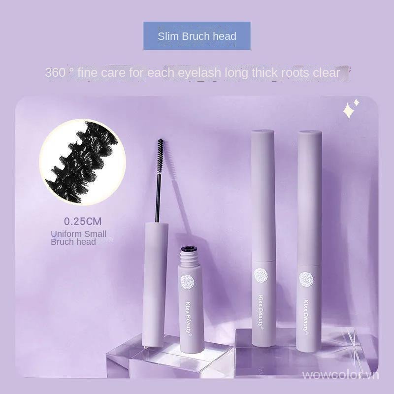 Mascara Kiss Beauty Màu Đen Đầu Cọ Mịn Chống Nước Chống Mồ Hôi Lâu Trôi