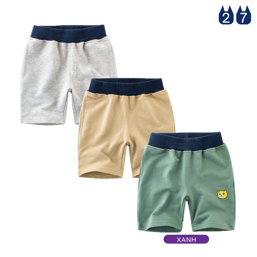 Quần short bé trai 27KIDS quần thun cho bé chất cotton hàng xuất Âu Mỹ | WebRaoVat - webraovat.net.vn