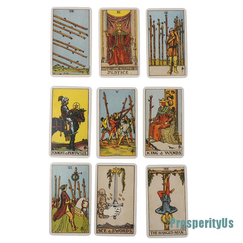 1 Hộp 78 Lá Bài Tarot Ma Thuật Thẻ