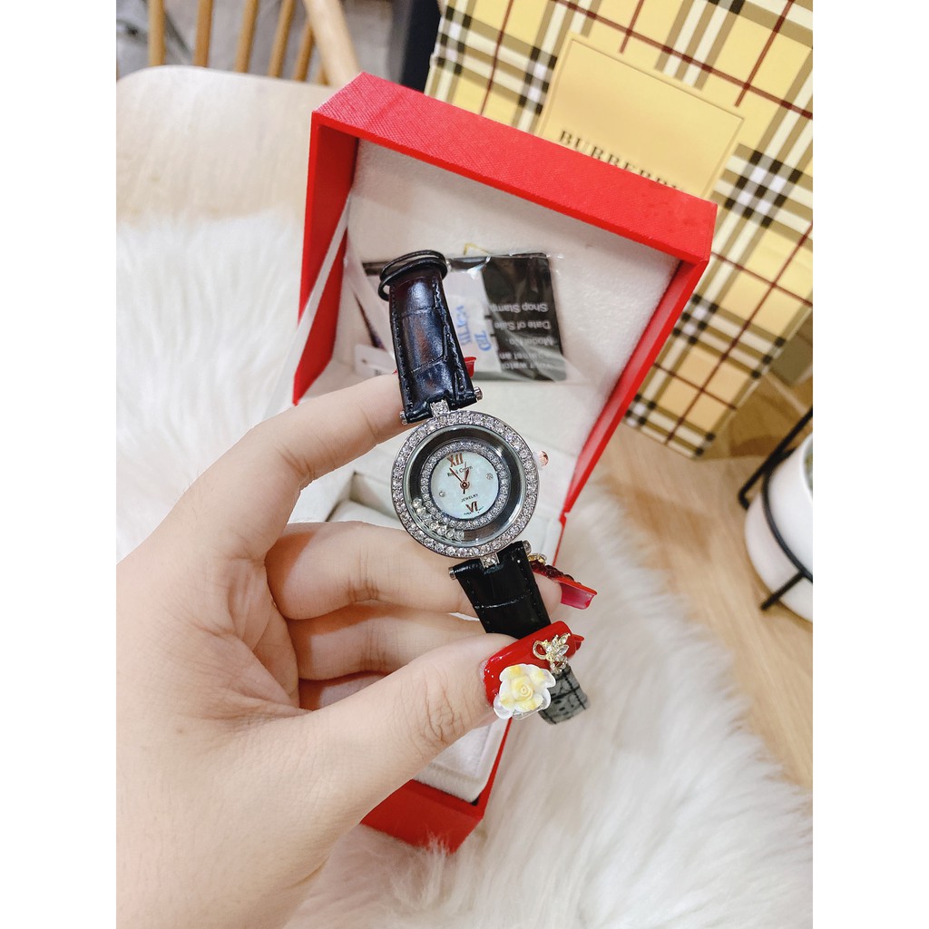 Đồng hồ nữ ROYAL CROW dây da mặt đính đá thời thượng hot trend thời trang giới trẻ, chống nước , bảo hành 12 tháng | BigBuy360 - bigbuy360.vn