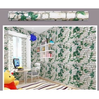 Decal cuộn dây leo xanh