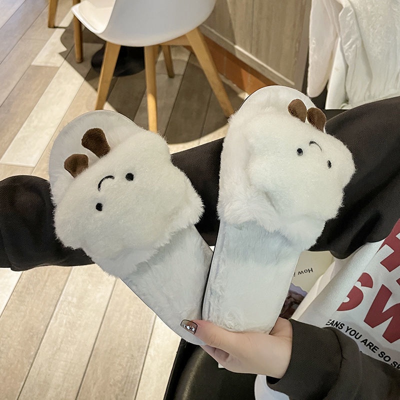 Dép bông đi trong nhà chống trượt hình đám mây xinh xắn cho nữ