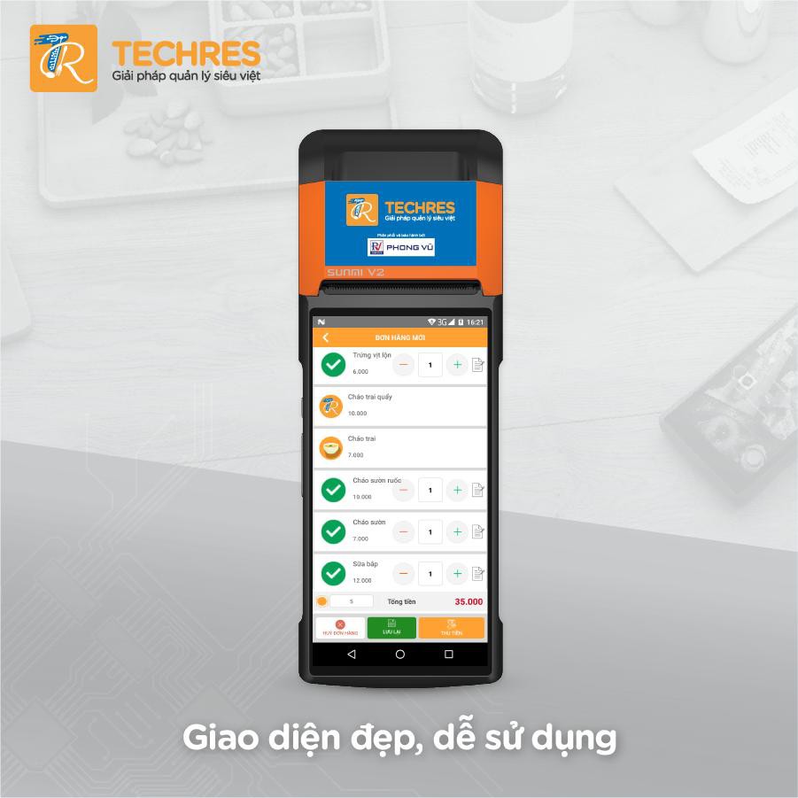 MÁY POS BÁN HÀNG CẦM TAY SUNMI V2 | BigBuy360 - bigbuy360.vn