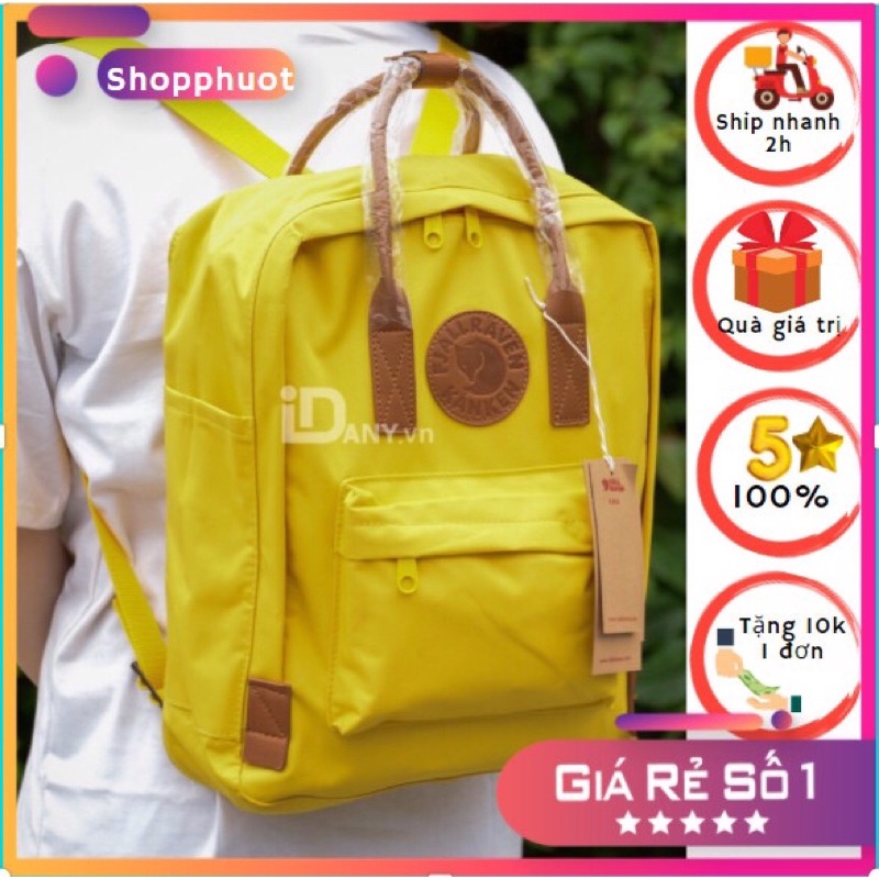 Balo Kanken Fjallraven classsic vàng chanh