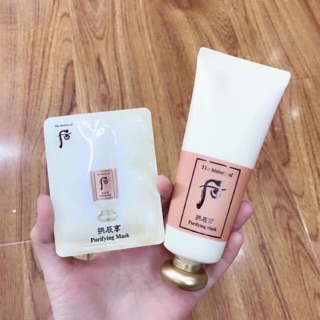 Combo 10 gói mặt nạ whoo purifying mask date 2024