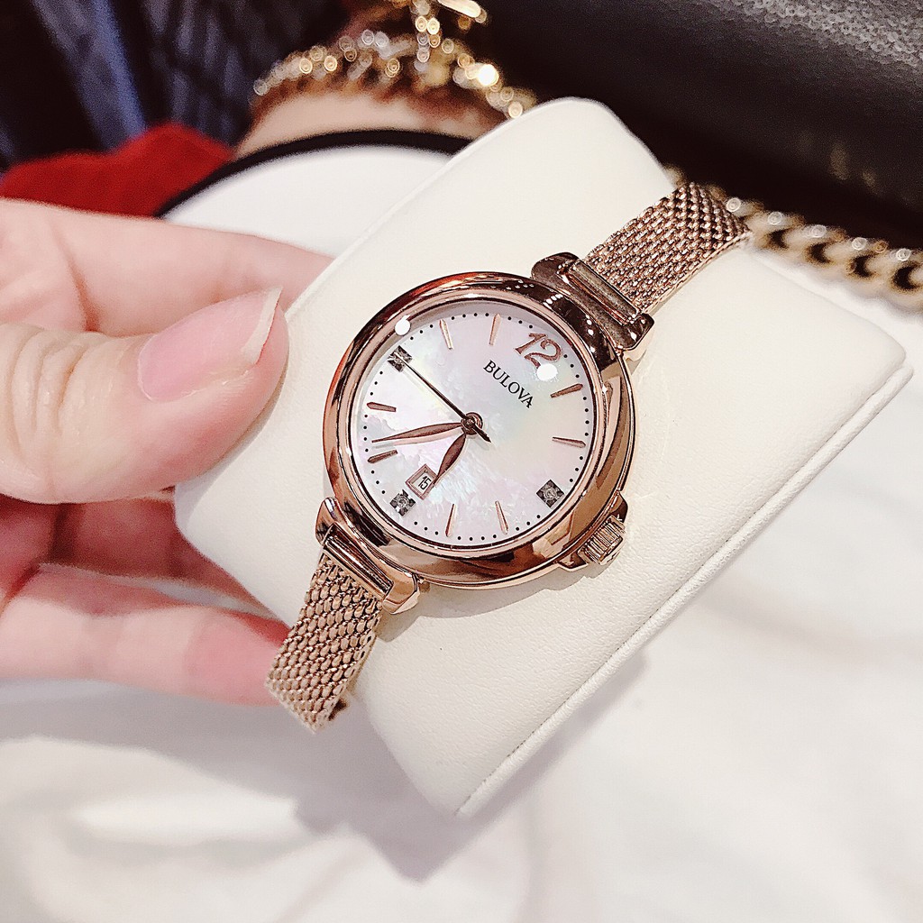 Đồng hồ nữ Bulova 97P108 cực kì xinh xắn