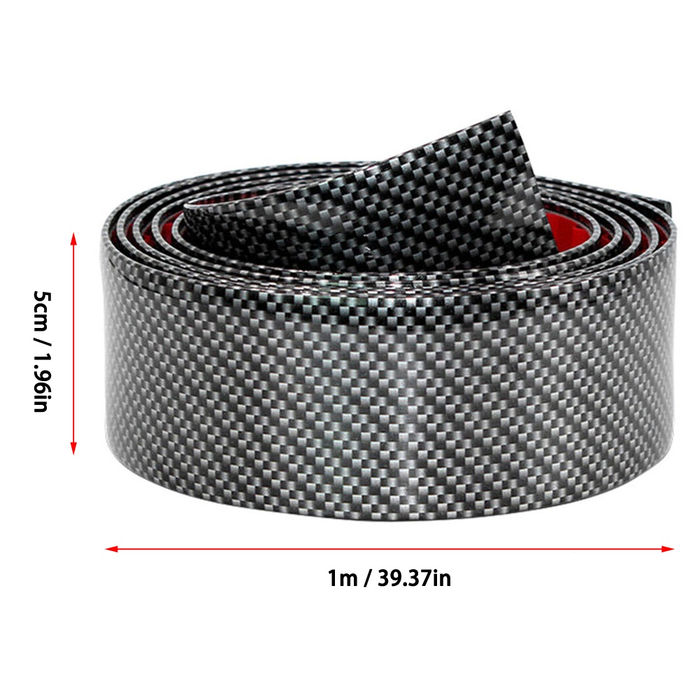 Dây Cao Su Carbon 5CM*1M Dán Bảo Vệ Cửa Xe Hơi Chống Thấm Nước