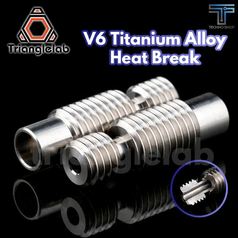 TRIANGLELAB V6 VOLCANO Hợp kim titan phá nhiệt cho khối nóng E3D V6 HOTEND 1.75MM Dây tóc