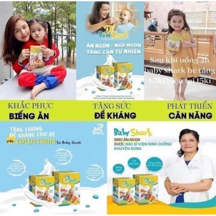 Siro Cá Mập Gold X2 - Siro Ăn Ngon Baby Shark - Giúp Trẻ Ăn Ngon, Hết Táo Bón, Tăng Cân Tự Nhiên - Hàng Chính Hãng