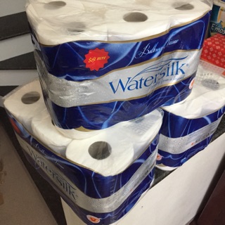 Combo 6 bịch giấy vệ sinh Watersilk 12 cuộn