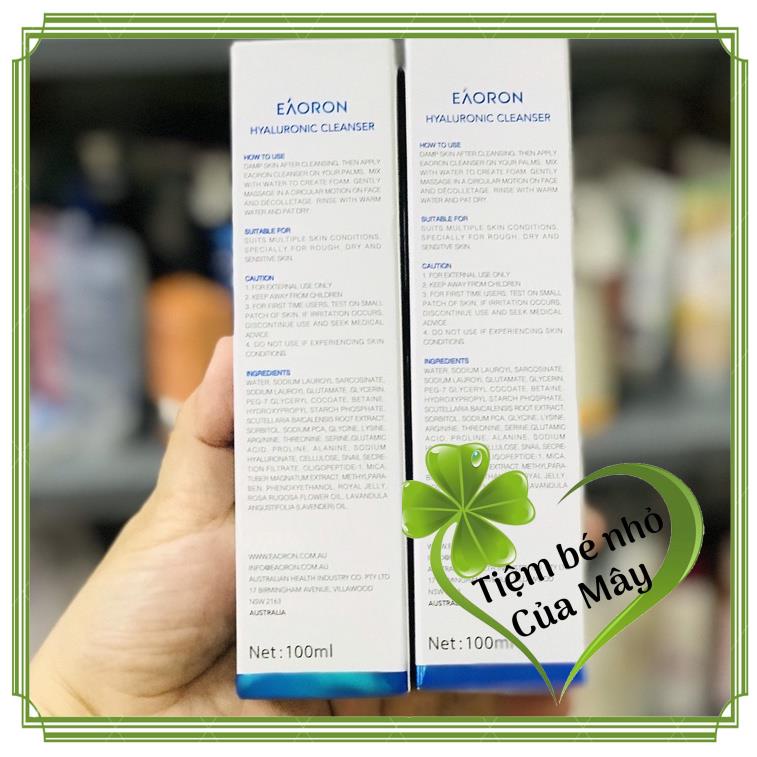 Sửa Rữa Mặt Trắng Da EAORON Hyaluronic Cleanser hàng úc | BigBuy360 - bigbuy360.vn