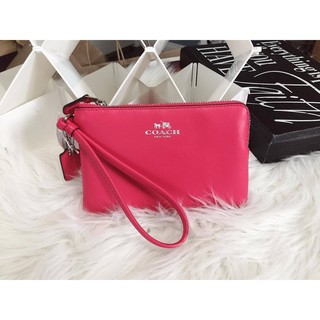 VÍ CẦM TAY COACH CORNER AMARANTH PINK
