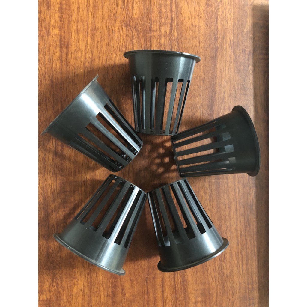 Bộ 150 rọ nhựa trồng rau thủy canh phi 65