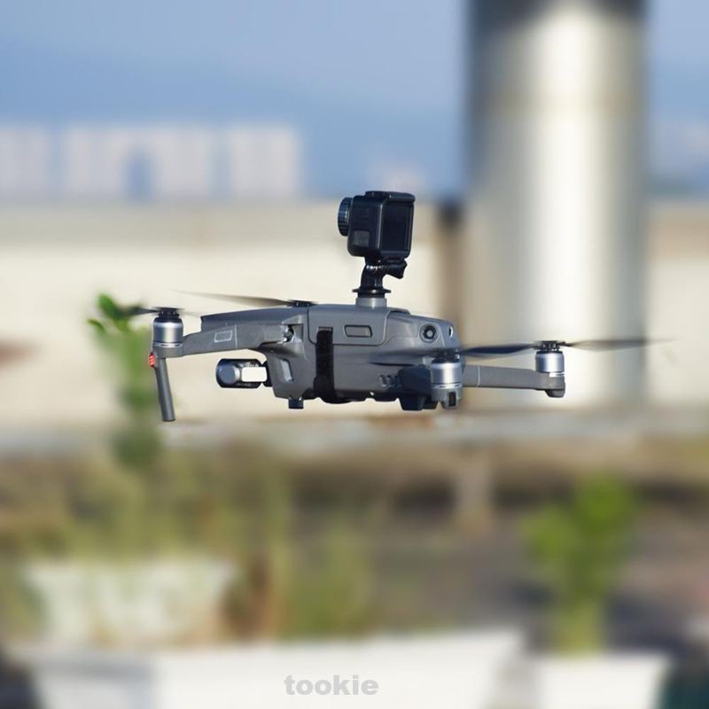 Giá Đỡ Máy Ảnh LED Ốp cho DJI MAVIC 2 Máy Bay Không Người Lái GOPRO Hero Insta360 Chân Đế Osmo Hành Động Thể Thao