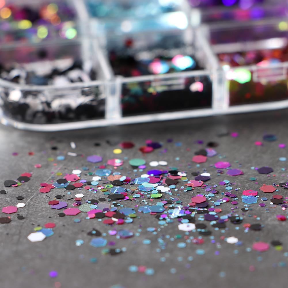 Kim Sa Lục Giác Trang Trí Móng Tay