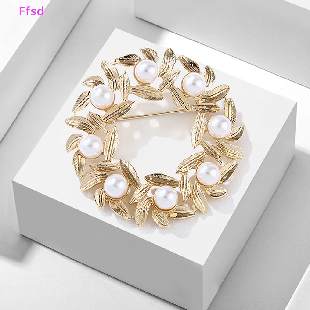 Ghim Cài Áo Đính Ngọc Trai Nhân Tạo Thời Trang Dành Cho Nữ