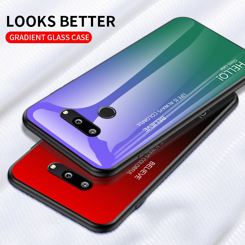 LG G5 G6 G7 G8 Thin G9 V60 Tempered Glass Phone Case Hard Cover